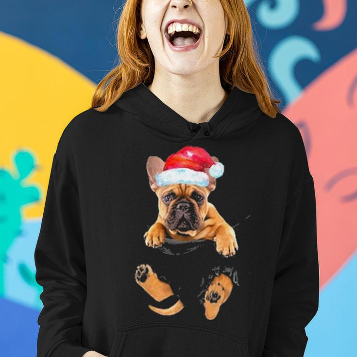 Frenchie French Bulldog Pocket Funny Mom Dad Kid Lover Gifts Women Hoodie Gifts for Her
