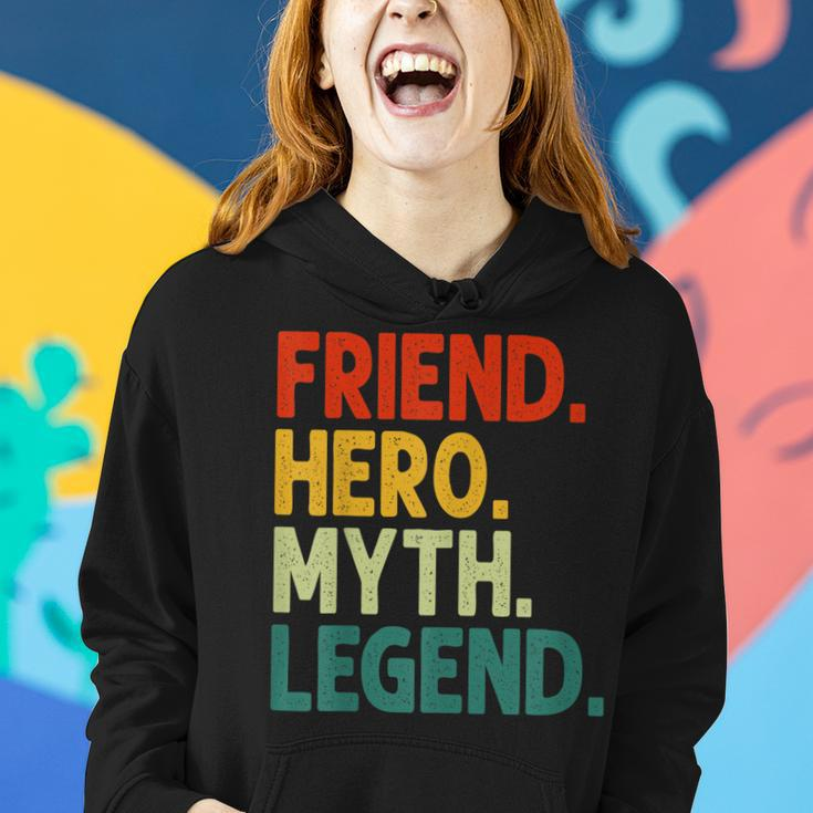 Freund Held Myth Legend Retro Vintage-Freund Frauen Hoodie Geschenke für Sie