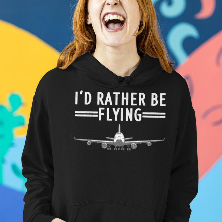 Funny Airplane Design For Men Women Airplane Aviation Pilot Women Hoodie Gifts for Her