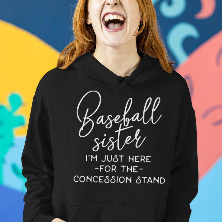 Funny Baseball Quote Baseball Sister Women Hoodie Gifts for Her