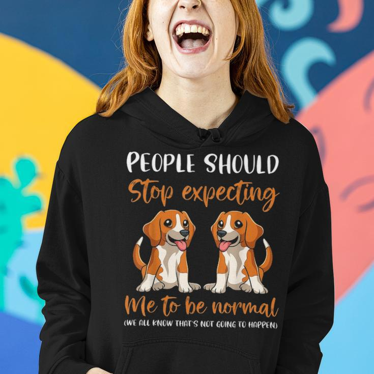 Funny Beagle Mom Of Two Beagles Beagle Dog Mom Women Hoodie Gifts for Her