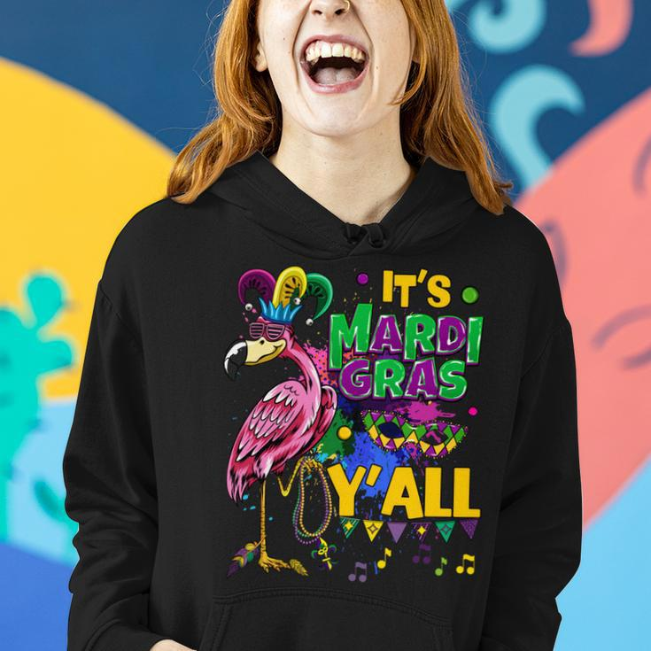 Funny Carnival Party Gift Idea Flamingo Mardi Gras V6 Women Hoodie Gifts for Her