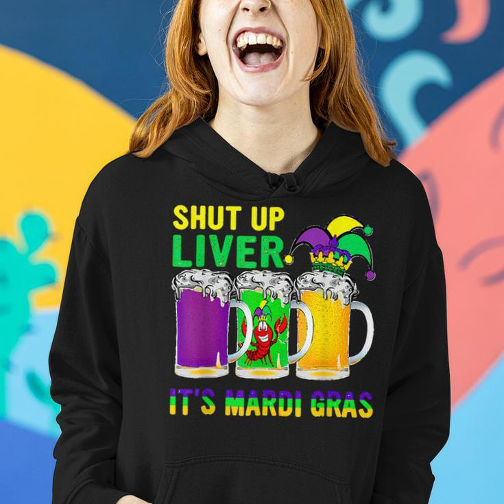 Funny Crawfish Boil Shut Up Liver Mardi Gras Beer Drinking V3 Women Hoodie Gifts for Her