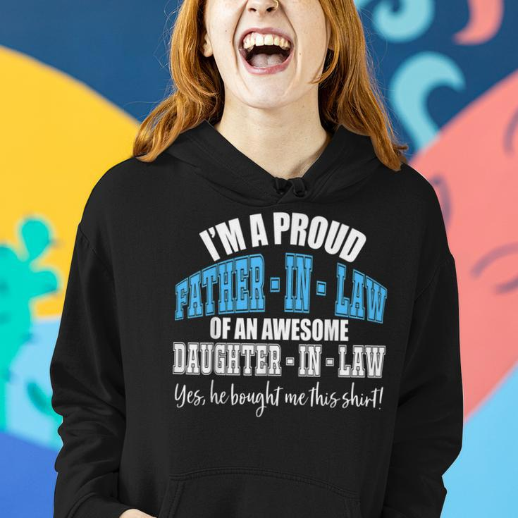 Funny Gift For Proud Fatherinlaw From Daughterinlaw Women Hoodie Gifts for Her
