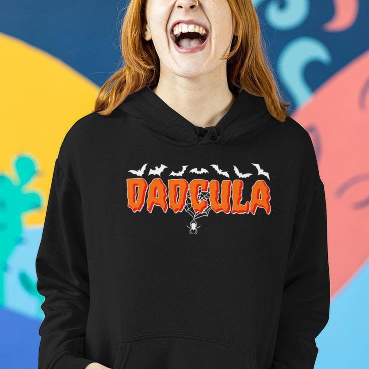 Funny Halloween Dadcula Dracula Women Hoodie Gifts for Her