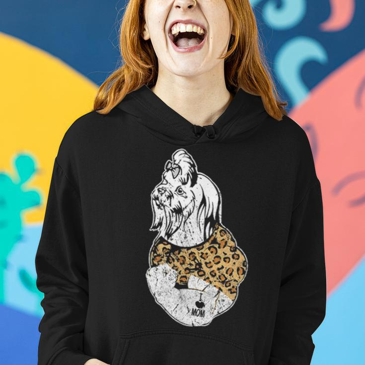 Funny Leopard Shih Tzu Mom Costume Mothers Day Gift Women Hoodie Gifts for Her