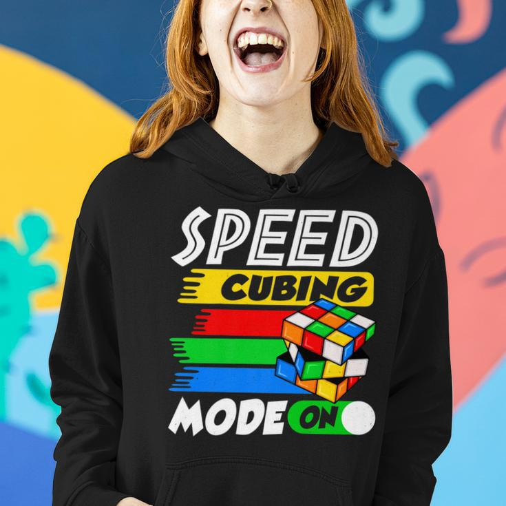Funny Lover Speed Cubing Mode On Cube Puzzle Cuber Women Hoodie Gifts for Her