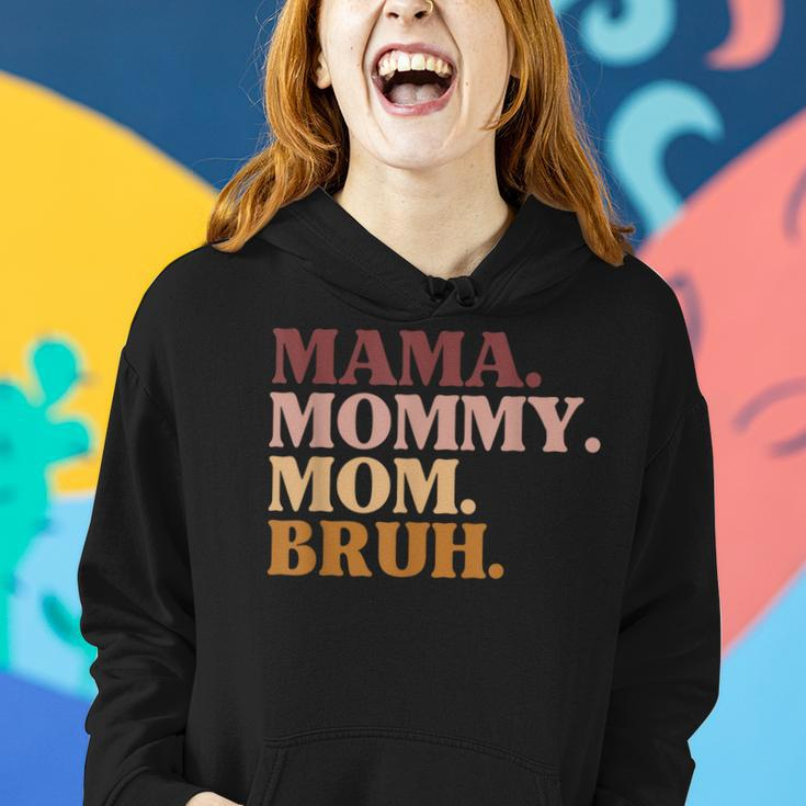 Funny Mama Mom Bruh Mothers Day Humor Vintage For Mother Women Hoodie Gifts for Her