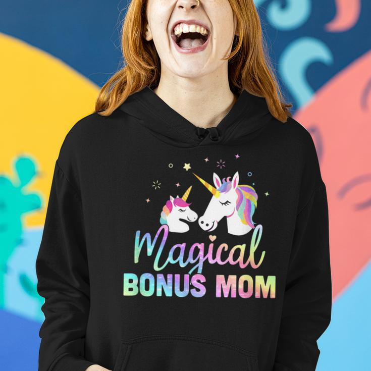 Funny Stepmom Gift Magical Bonus Mom Unicorn Women Hoodie Gifts for Her