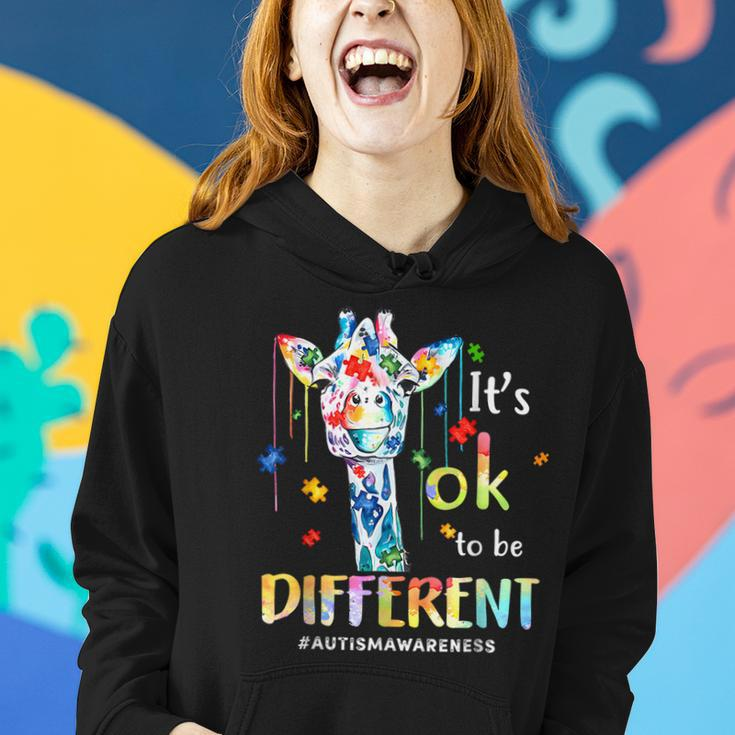 Giraffe Acceptance Kids Boys Girls Its Ok To Be Different Women Hoodie Gifts for Her