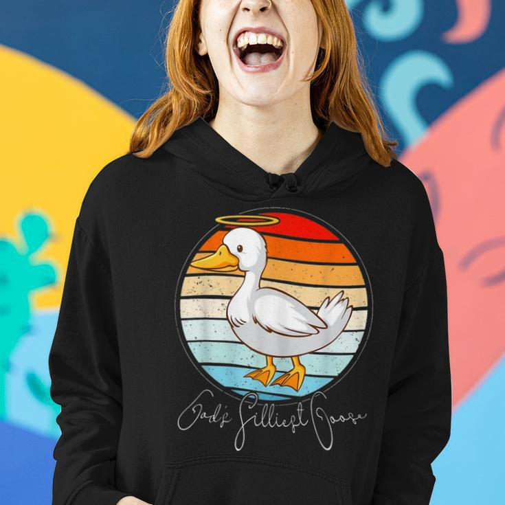 Gods Silliest Goose Funny Goose Meme Women Hoodie Gifts for Her