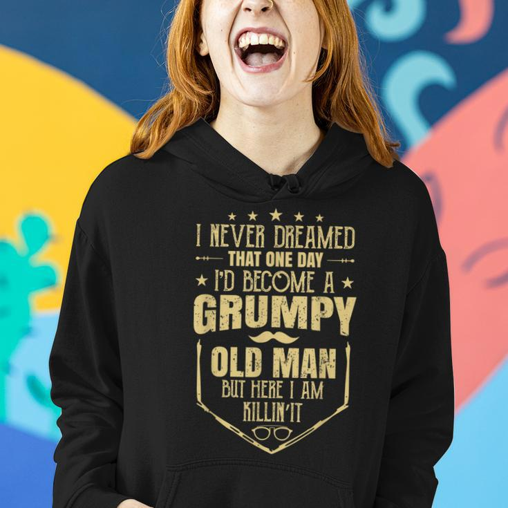 Grumpy Old Man Fathers Day Gift For Men Papa Wife Daughter Women Hoodie Gifts for Her
