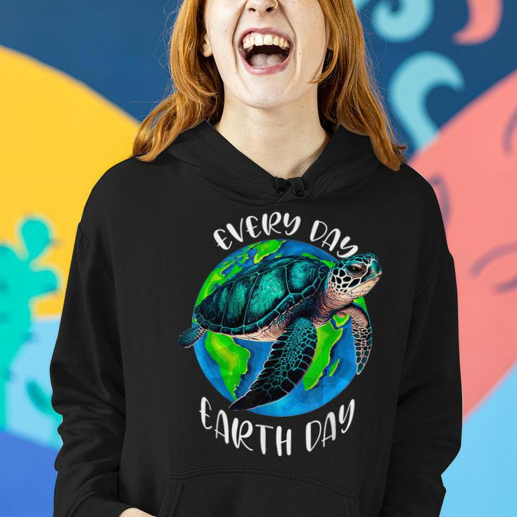 Happy Earth Day Save The Planet Give New Life To Sea Turtles Women Hoodie Gifts for Her