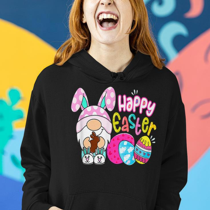 Happy Easter Day Bunny Gnome Hug Easter Eggs Hunting Women Hoodie Gifts for Her