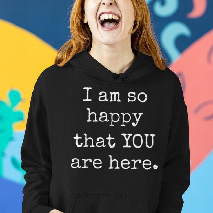 Happy Positive Affirmation Kind Motivational Teacher Student Women Hoodie Gifts for Her