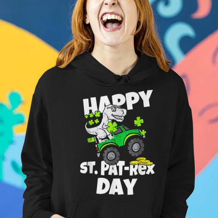 Happy St PatRex Day Cute Dinosaurus St Patricks Day Women Hoodie Gifts for Her