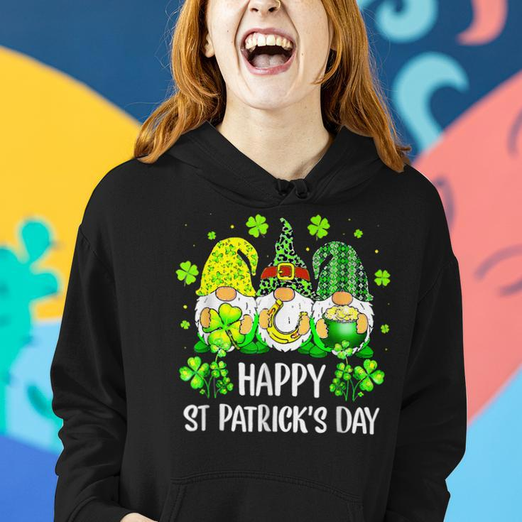 Happy St Patricks Day Irish Shamrock Love Lucky Leaf Women Hoodie Gifts for Her