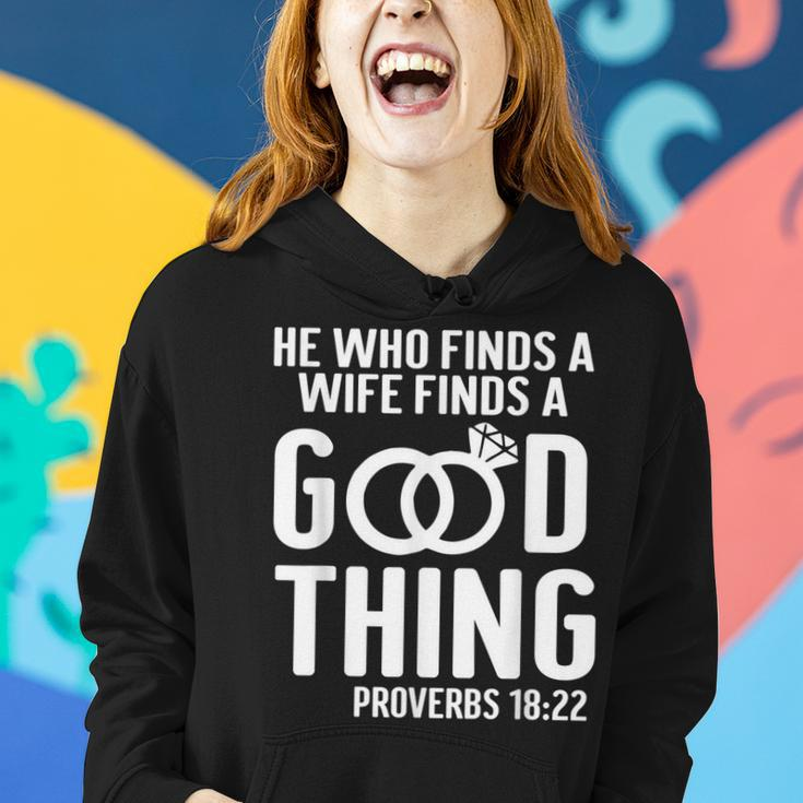 He Who Finds A Wife Finds A Good Thing Couple Matching Women Hoodie Gifts for Her