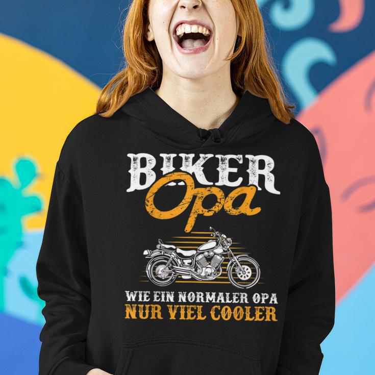 Herren Biker Opa Cooler Motorrad Fahrer Großvater Geschenk Frauen Hoodie Geschenke für Sie