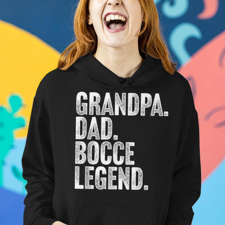 Herren Grandpa Dad Bocce Legend Opa Papa Boccia Legende Frauen Hoodie Geschenke für Sie