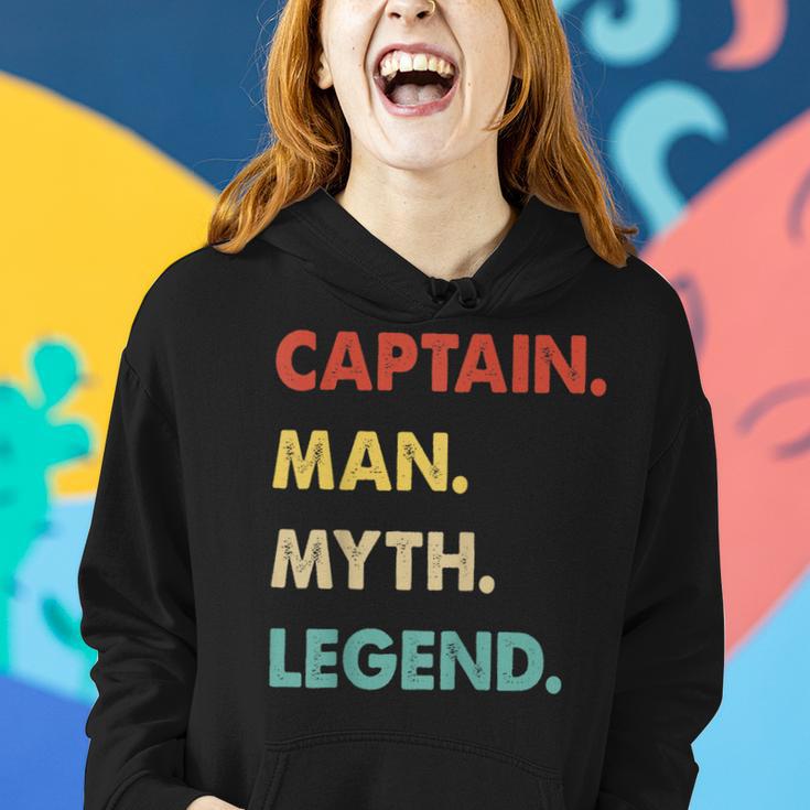 Herren Kapitän Mann Mythos Legende Frauen Hoodie Geschenke für Sie