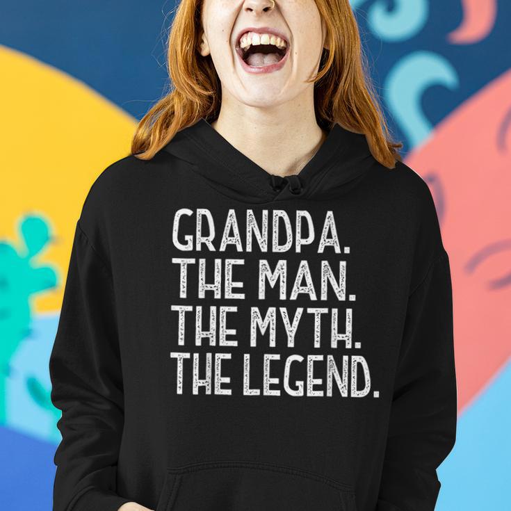 Herren Opa Der Mann Der Myth The Legend Großvater V4 Frauen Hoodie Geschenke für Sie