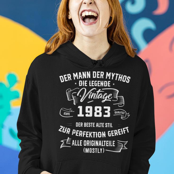 Herren Vintage Der Mann Mythos Die Legende 1983 40 Geburtstag Frauen Hoodie Geschenke für Sie