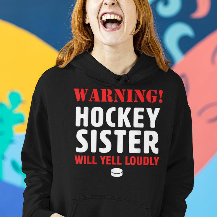 Hockey Sister Sibling FamilyWomen Hoodie Gifts for Her