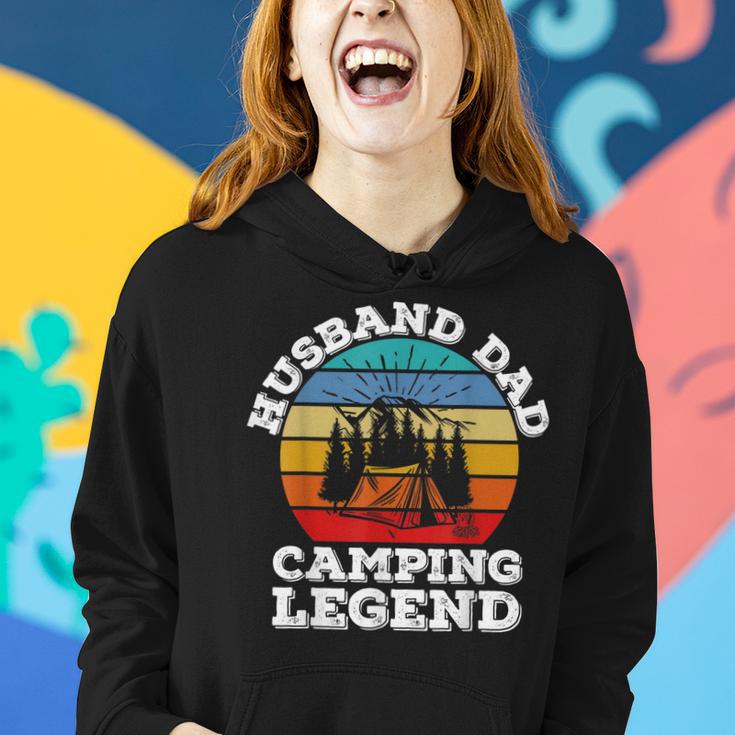 Husband Dad Camping Legend Frauen Hoodie Geschenke für Sie