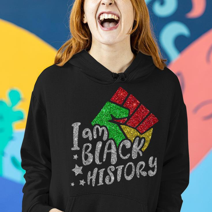 I Am Black Woman Blm Melanin Educated Black History Month Women Hoodie Gifts for Her