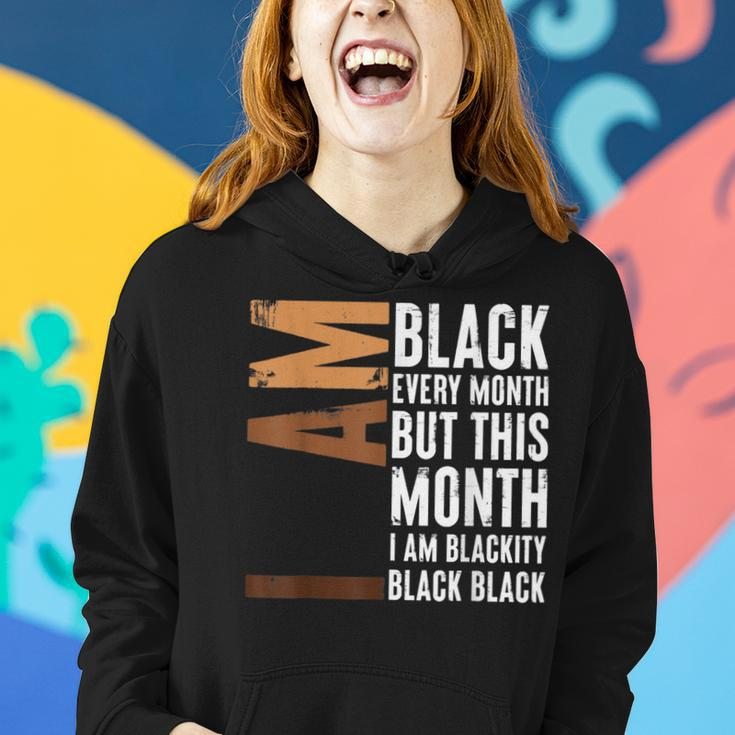 I Am Black Woman Educated Melanin Black History Month V4 Women Hoodie Gifts for Her