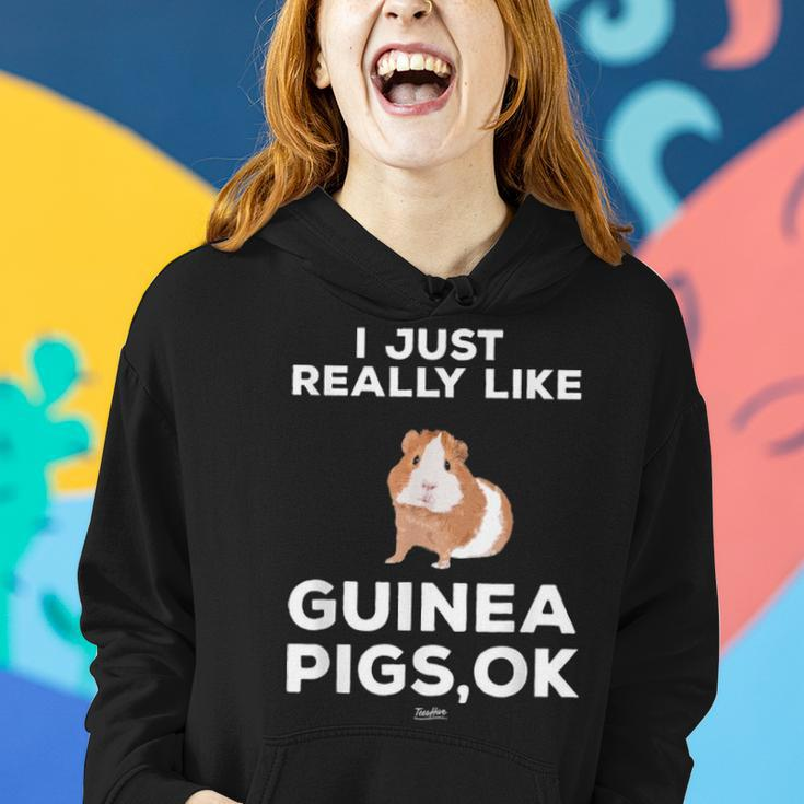 I Just Really Like Guinea Pigs Ok Funny Guinea Mom Themed Women Hoodie Gifts for Her
