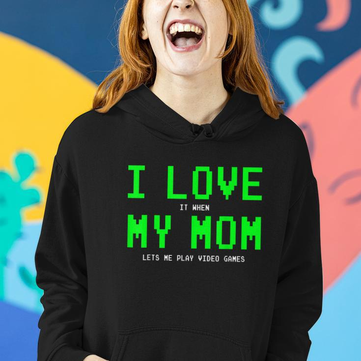 I Love My Mom Shirt Gamer Gifts For N Boys Video Games V2 Women Hoodie Gifts for Her