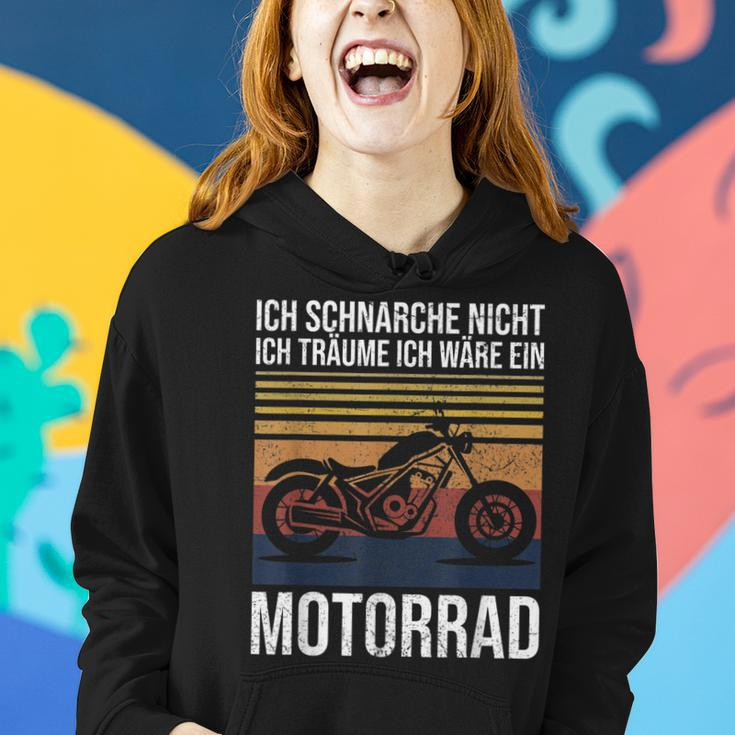 Ich Schnarche Nicht Ich Träume Ich Wäre Ein Motorrad Biker Frauen Hoodie Geschenke für Sie