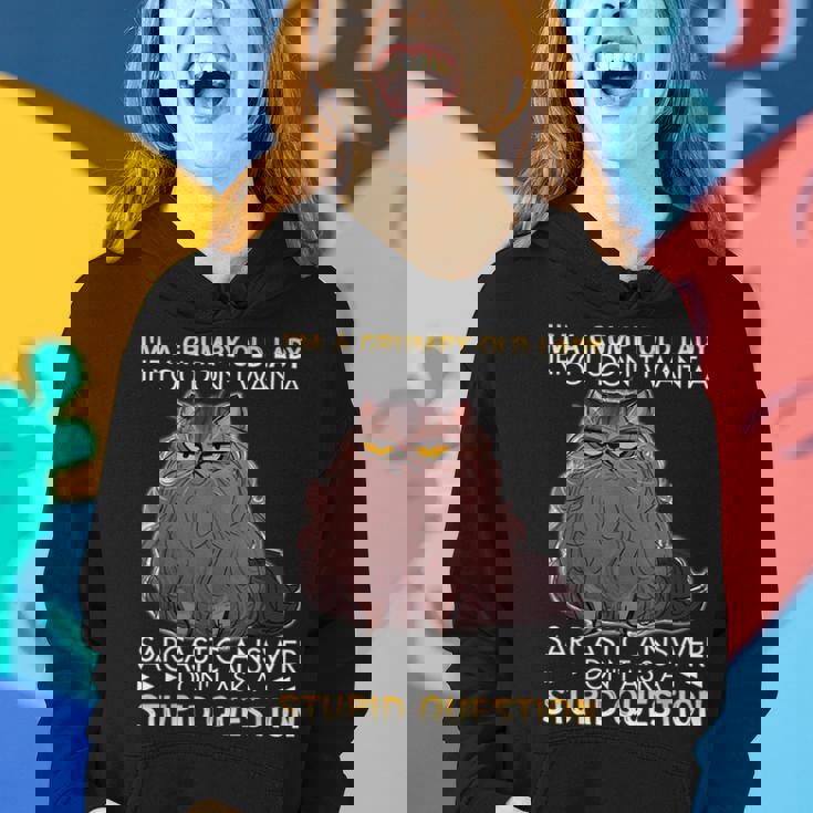 Im A Grumpy Old Lady If You Dont Want A Sarcastic Cat Gift Women Hoodie Gifts for Her Im A Grumpy Old Lady If You Dont Want A Sarcastic Cat Gift Women Hoodie Gifts for Her