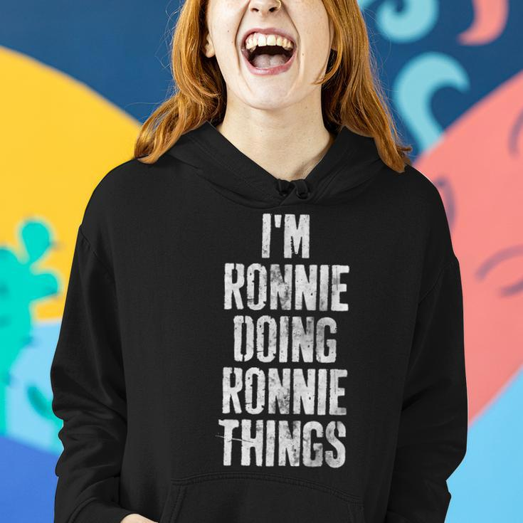 Im Ronnie Doing Ronnie Things Personalized First Name Women Hoodie Gifts for Her