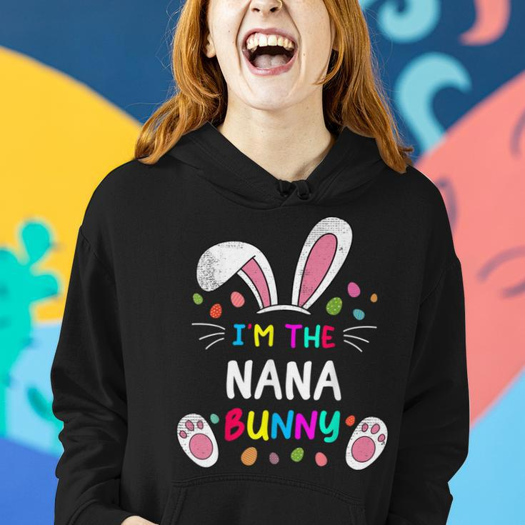 Im The Nana Bunny Ears Easter Day Rabbit Funny Women Hoodie Gifts for Her