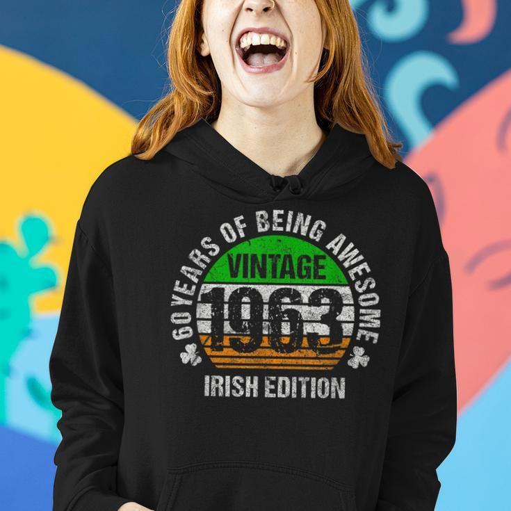 Irish American 60Th Birthday Vintage 1963 Irish Edition Women Hoodie Gifts for Her