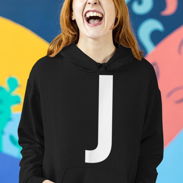 J Buchstabe Zahl Symbol Alphabet Initiale Frauen Hoodie Geschenke für Sie