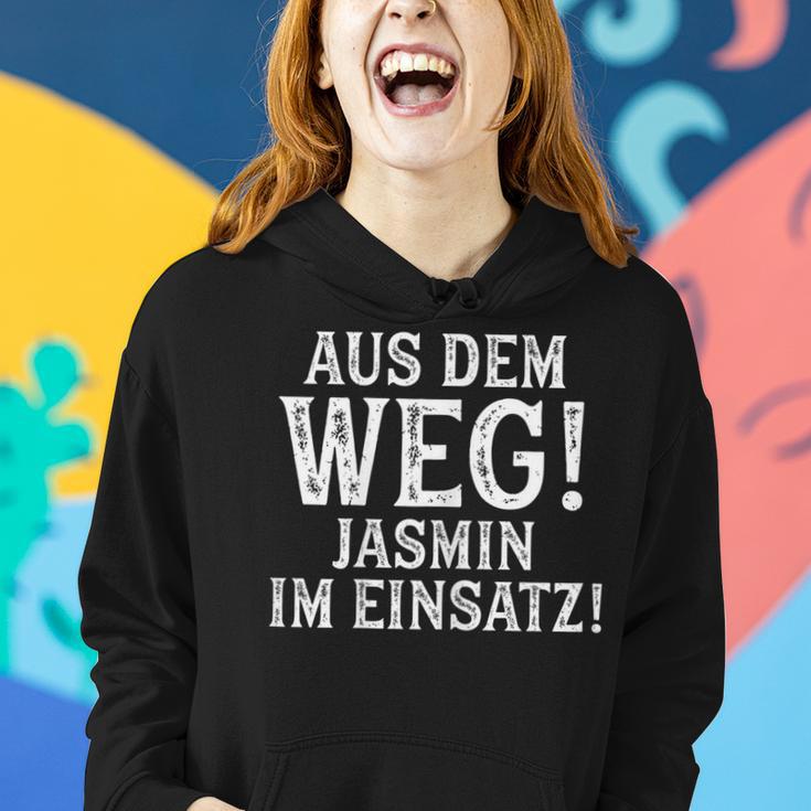 Jasmin Lustig Spruch Witzig Aus Dem Weg Vorname Name Frauen Hoodie Geschenke für Sie