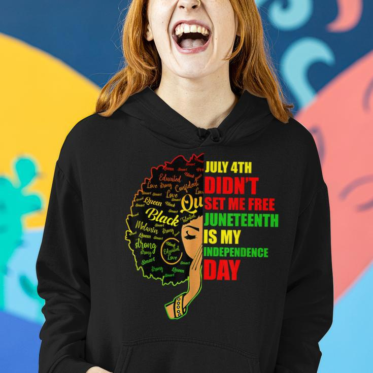 Junenth Is My Independence Day Queen Women Black History Women Hoodie Gifts for Her