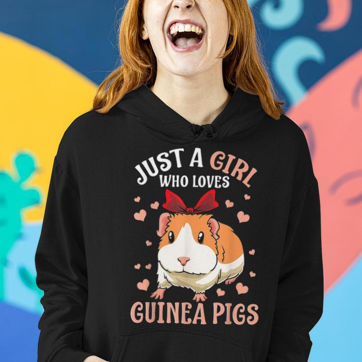 Just A Girl Who Loves Guinea Pigs Lover Mom Girls Cavy Gift Women Hoodie Gifts for Her