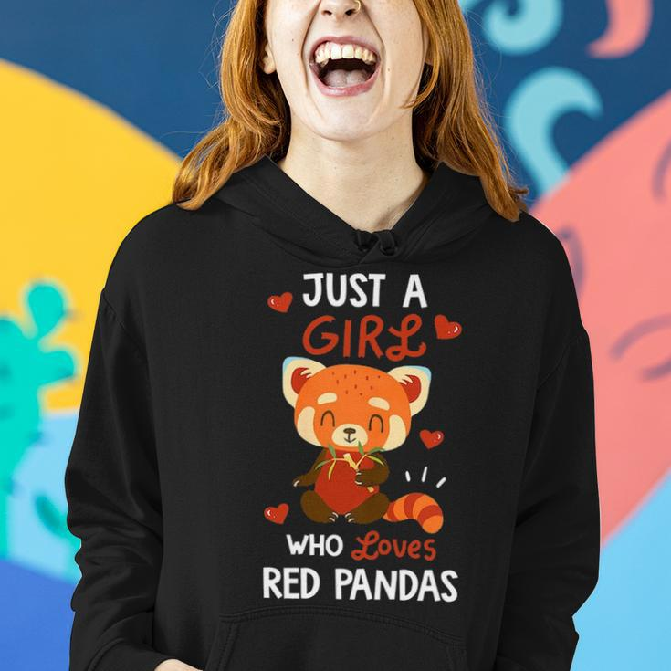 Just A Girl Who Loves Red PandasRed Panda Lover Gift Women Hoodie Gifts for Her