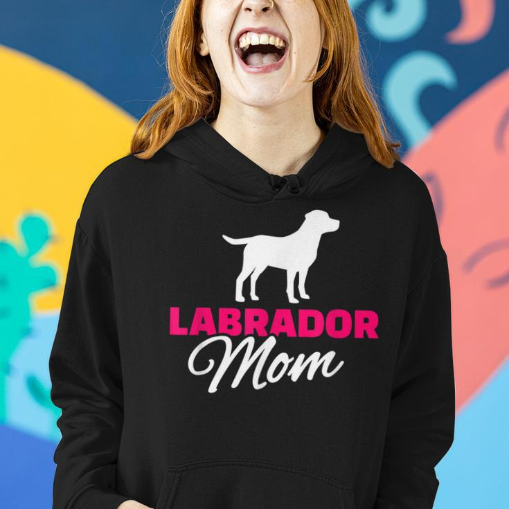 Labrador Mom Hoodie mit Hunde-Silhouette, Ideal für Hundefreundinnen Geschenke für Sie