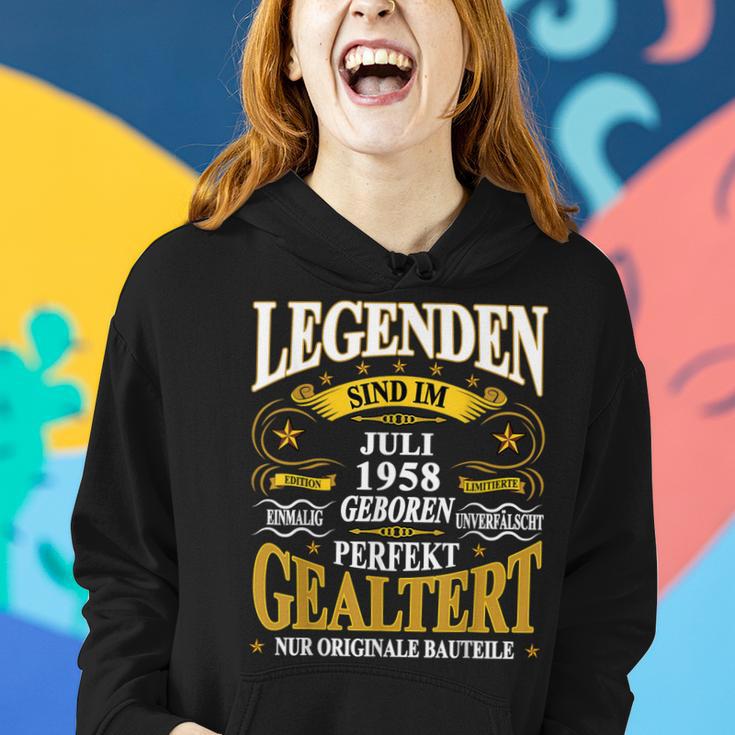 Legenden Sind Im Juli 1958 Geboren 65 Geburtstag Lustig V3 Frauen Hoodie Geschenke für Sie