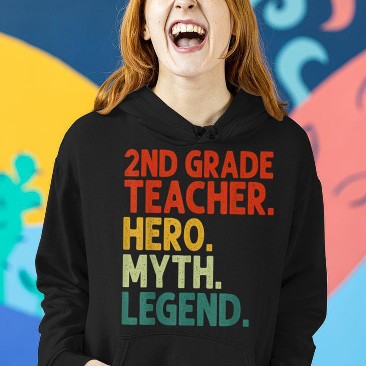 Lehrer Der 2 Klasse Held Mythos Legende Vintage-Lehrertag Frauen Hoodie Geschenke für Sie