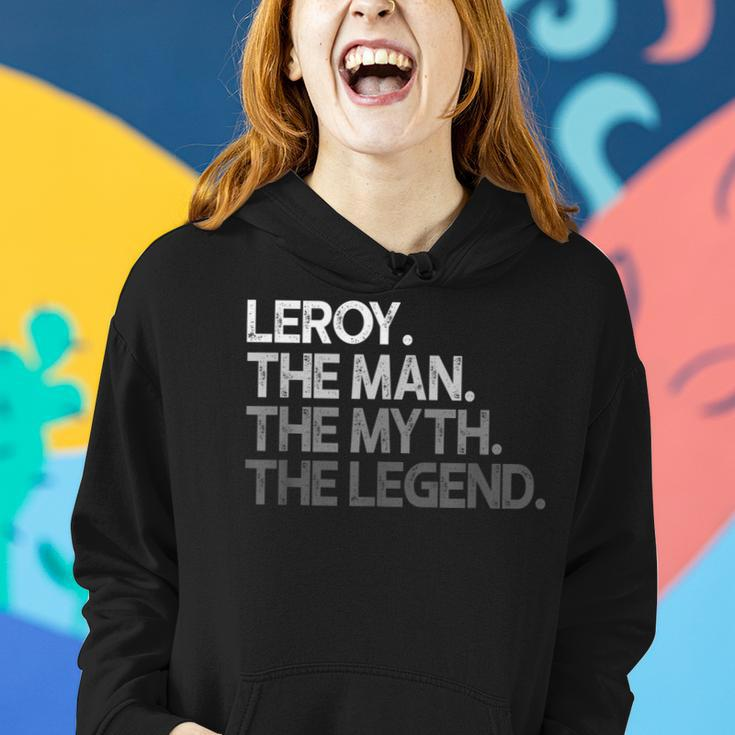 Leroy Geschenk The Man Myth Legend Frauen Hoodie Geschenke für Sie