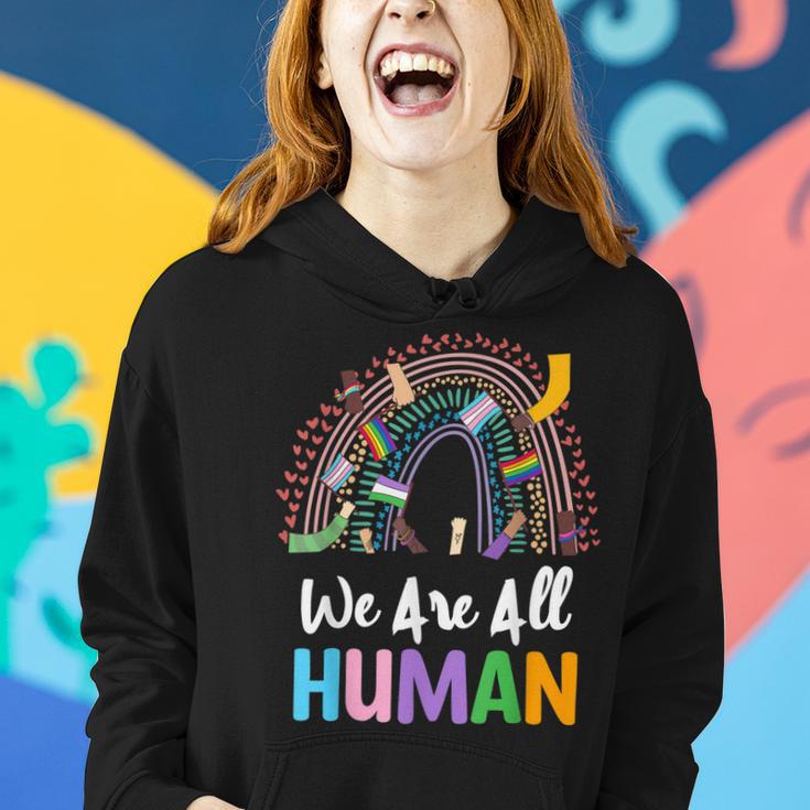 Lgbtq Wir Sind Alle Menschen Frauen Hoodie Geschenke für Sie