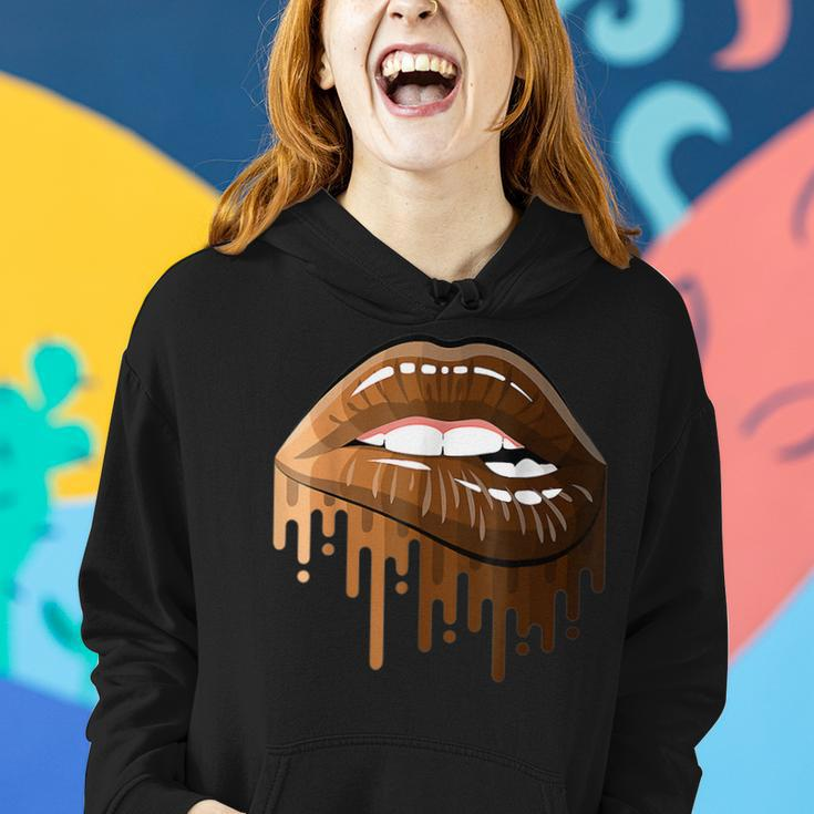 Lips Melanin Queen African American Black History Month Gift V2 Women Hoodie Gifts for Her