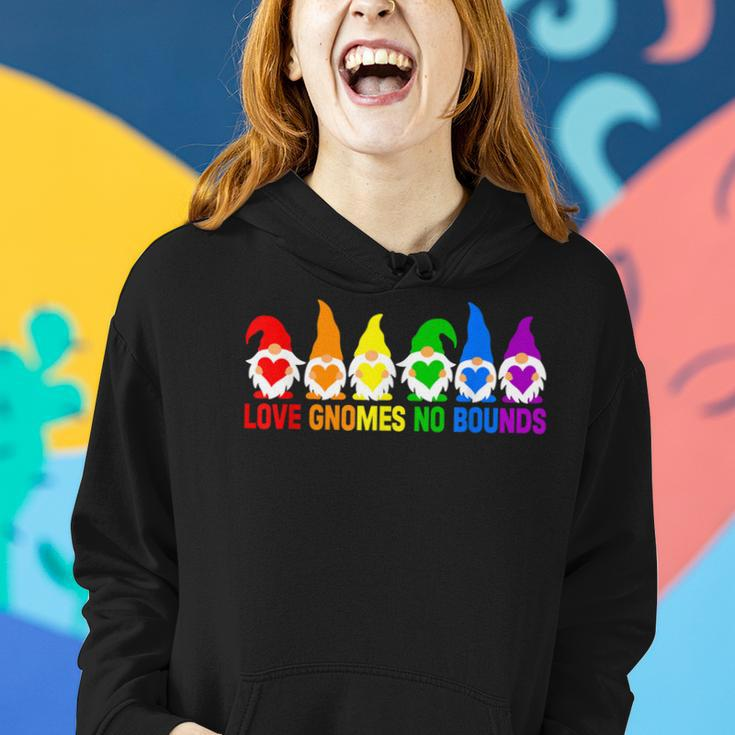 Love Lgbt Rainbow Gnomes Lgbtq Couple Squad Gay Lesbian Women Hoodie Gifts for Her